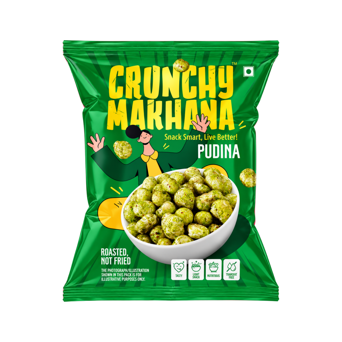 Makhana - Pudina (Flavoured Fox Nuts) | Crunchy Makhana